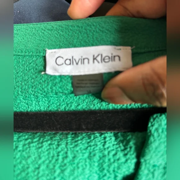 Calvin Klein Green Empire Shift Dress - Picture 2 of 3